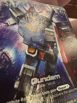 Gundam GD01-001 LR+ Near Mint Newtype Rising Alternate Art Gundam Card Game !!! - Image 3
