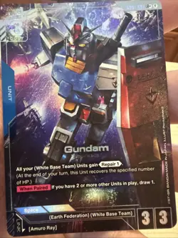 Gundam GD01-001 LR+ Near Mint Newtype Rising Alternate Art Gundam Card Game !!! - Image 4