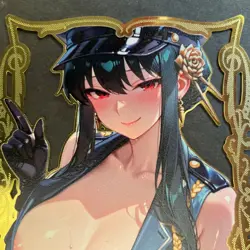 Goddess Story Gold METAL Card - Serial Number #/200! Yor Spy X Girl Anime - Image 3