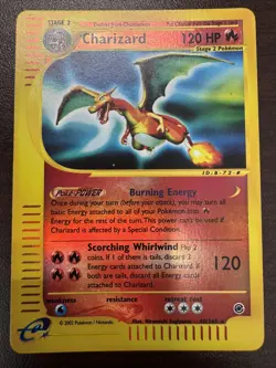 Charizard 006/165 Expedition Base Set Reverse Holo e-Reader Pokemon Card - Image 2