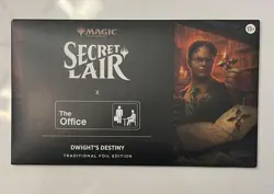 MTG Secret Lair x The Office Dwight's Destiny Traditional Foil Edition Sealed - Image 1