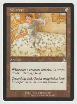 Magic the Gathering MTG Urza's Destiny #129 Caltrops Artifact Uncommon LP - Image 1
