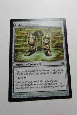 MTG Lightning Greaves x1- -Commander 2011-Lightly Played - Image 1