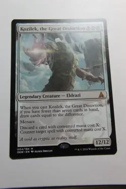 MTG Kozilek the Great Distortion x1- -Oath of the Gatewatch-Lightly Played - Image 1