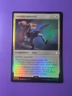 Mtg - Overencumbered - Foil - Free P+P - Image 1