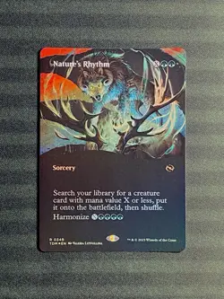 Nature’s Rhythm Borderless Foil R 0349 TDM MTG NM+ - Image 1