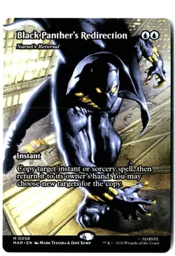 Black Panther's Narset's Reversal (Borderless) 58 Marvel Magic: The Gathering NM - Image 1