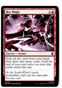 Hex Magic 133 Uncommon Marvel Super Heroes Magic: The Gathering Foil Near Mint - Image 1