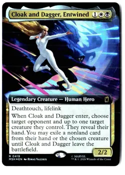 Cloak and Dagger, Entwined (Extended Art)419 Marvel Magic: The Gathering Foil NM - Image 1