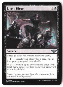 Lively Dirge 93 Uncommon Outlaws of Thunder Junction Magic: The Gathering NM - Image 1