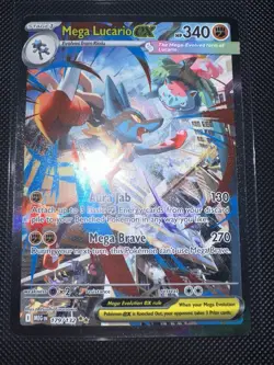 Mega Lucario Ex 179/132 Mega Evolution Secret illustration Rare Pokemon Card NM - Image 1