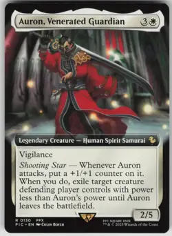 MTG TCG Auron, Venerated Guardian (Extended Art) R Commander: FINAL FANTASY 130 - Image 1