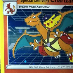 🔥 Special Delivery Charizard SWSH075 Black Star Promo Pokemon Card Holo - Image 4