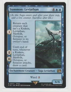 Summon: Leviathan 77 Rare FINAL FANTASY Magic: The Gathering Near Mint - Image 1