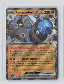 Rampardos ex 045/084 Double Rare Pitch Black Pokemon Holo Near Mint - Image 1