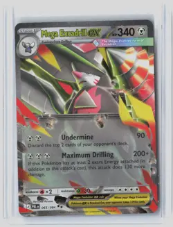 Mega Excadrill ex 065/084 Double Rare Pitch Black Pokemon Holo Near Mint - Image 1