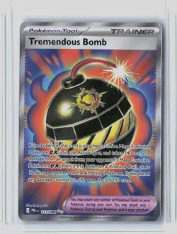 Tremendous Bomb 113/084 Ultra Rare Pitch Black Pokemon Holo Near Mint - Image 1