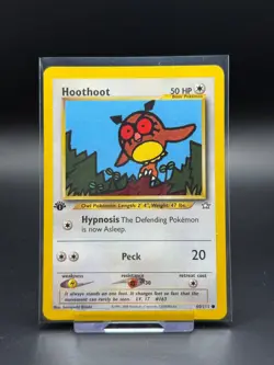 Hoothoot 60/111 Neo Genesis 1st Edition NM Pokemon Card TCG Common Vintage WOTC - Image 1