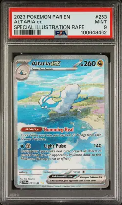 2023 POKEMON PAR EN-PARADOX RIFT SPECIAL ILLUSTRATION RARE #253 ALTARIA EX PSA 9 - Image 1