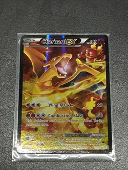 Pokemon TCG Charizard EX XY121 Black Star Promo Full Art Holo Card 2016 MP - Image 1