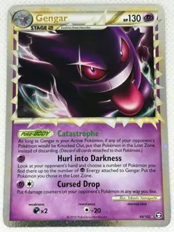 Gengar (Prime) Pokemon HGSS Triumphant 94/102 EXTREMELY CLEAN! - Image 5