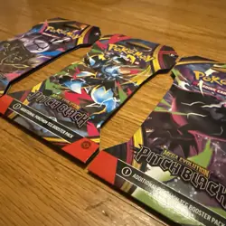 Lot of 3) Pokemon Pitch Black Factory Sealed Sleeved Booster Packs - Image 3