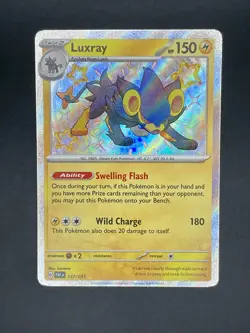 Luxray 137/091 SV: Paldean Fates Holo Shiny pokemon card 2024 - Image 1