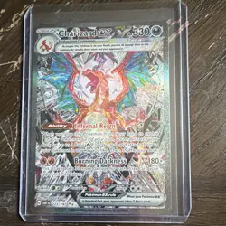 Pokemon TCG Charizard ex 223/197 Obsidian Flames SIR Full Art Holo EN 330 HP - Image 1