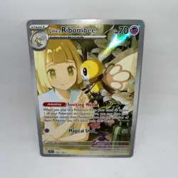 Lillie's Ribombee 164/159 Illustration Rare Journey Together Pokemon Holo NM - Image 1