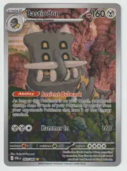 Pokemon ME05: Pitch Black #093/084 Bastiodon Illustration Rare NM - Image 1