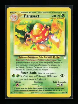 Carte Pokemon Parasect 35/64 Edition 2 Ed 2 Neo Revelation Wizards FR 8 - Image 1