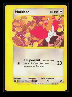 Carte Pokemon Piafabec 130/165 Expedition Wizards FR 2 - Image 1