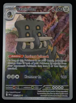 Pokemon Pitch Black Bastiodon IR 093/084 Illustration Rare English NM - Image 1