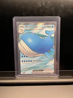 Wailord ex 097/084 Pokemon Pitch Black Ultra Rare Full Art Holo English 380HP - Image 1