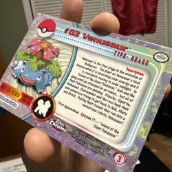 2000 Topps Chrome Pokemon TV Animation Edition Venusaur #03 NM/LP - Image 5