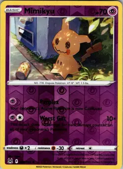 Pokemon SWSH11 Mimikyu 080/196 Ligton NM Reverse Holo - Image 1