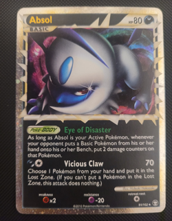 Pokemon Absol PRIME 91/102 Triumphant Holo Ultra Rare English 2010 - Image 1