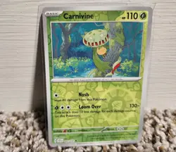 Carnivine Reverse Holo - 007/142 - Stellar Crown Pokemon 2024 - Image 1
