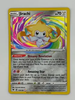 Jirachi 119/185 Amazing Rare Vivid Voltage Pokemon Holo Near Mint - Image 1