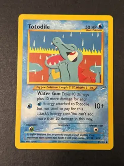 Pokemon WOTC 2002 Neo Destiny Totodile 85/105 - Image 1