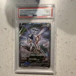 Pokemon TCG 2022 SWSH Brilliant Stars Arceus V Holo UR #166/172 PSA 9 - Image 1