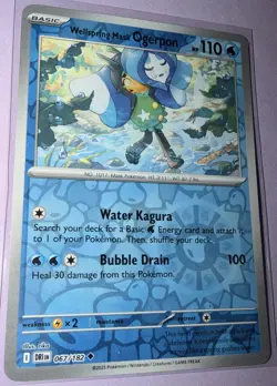 Pokemon TCG Wellspring Mask Ogerpon Destined Rivals SV10 067/182 Reverse Holo NM - Image 1