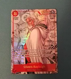 One Piece Card Game Two Legends - Silvers Rayleigh OP08-118 SEC Manga Alt - Image 2
