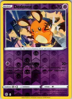Pokemon SWSH09 Dedenne 067/172 Shiburingaru NM Reverse Holo - Image 1