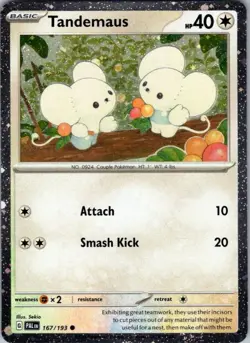 Pokemon MCAP Tandemaus (Cosmos Foil) 167/193 Sekio NM Holo - Image 1