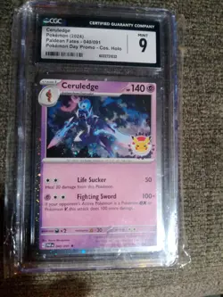 Ceruledge Pokemon Day Promo 2024 Cosmos Holo CGC 9 Mint FRESHLY GRADED CARD - Image 1