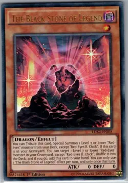 The Black Stone of Legend LDK2-ENJ05 Legendary Decks II - Yu Gi Oh Card - NM - Image 1