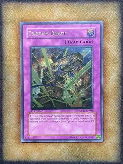 Yugioh Trojan Blast CDIP-EN056 Ultimate Rare 1st Ed NM - Image 1