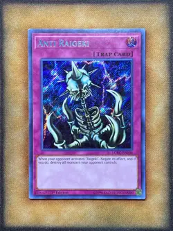 Yugioh Anti Raigeki LCKC-EN104 Secret Rare 1st Ed NM - Image 1