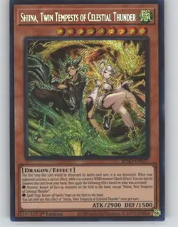 Shiina, Twin Tempests of Celestial Thunder BPRO-EN027 Yu-Gi-Oh 1st Edition NM - Image 1